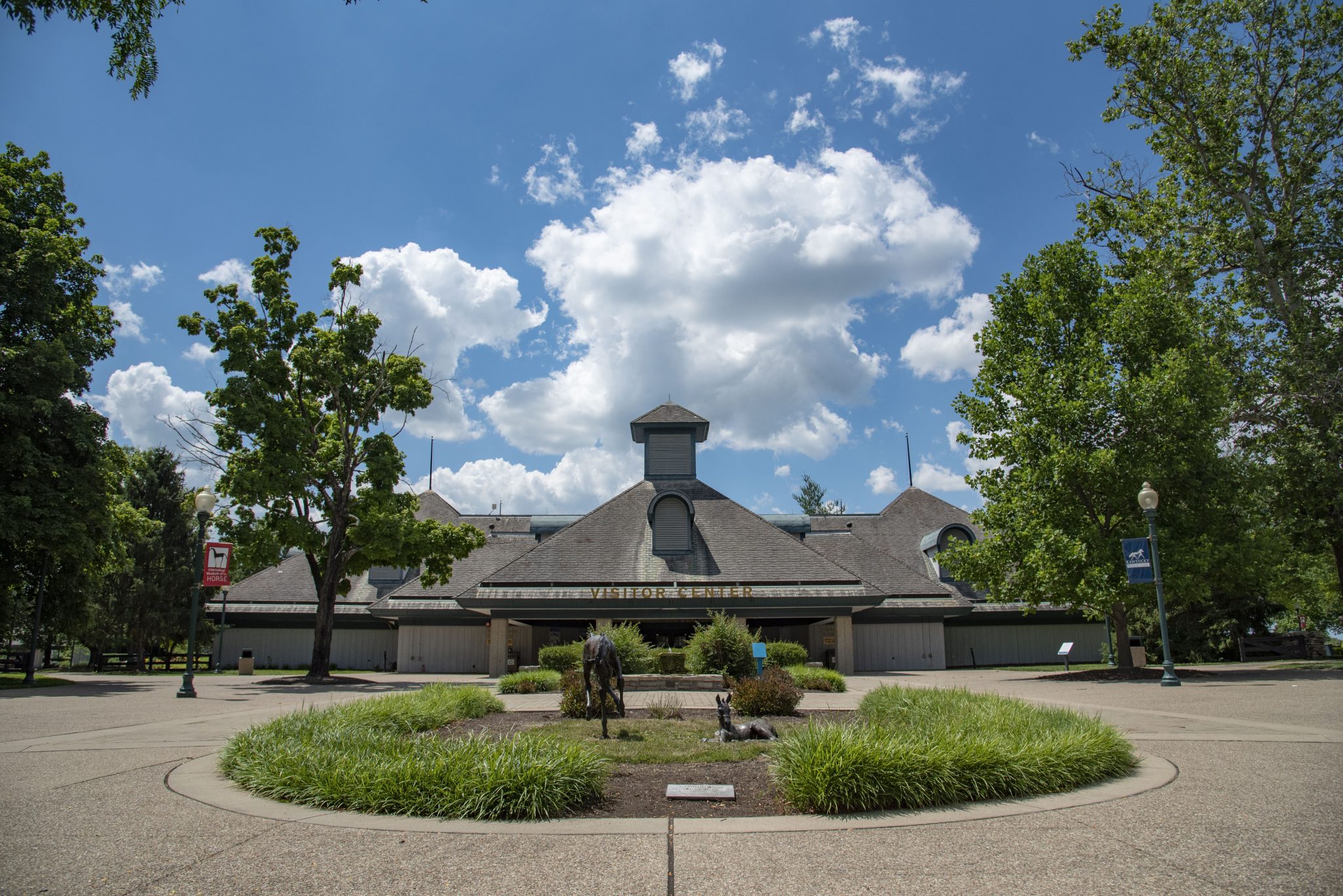 Visitor center entrance full view