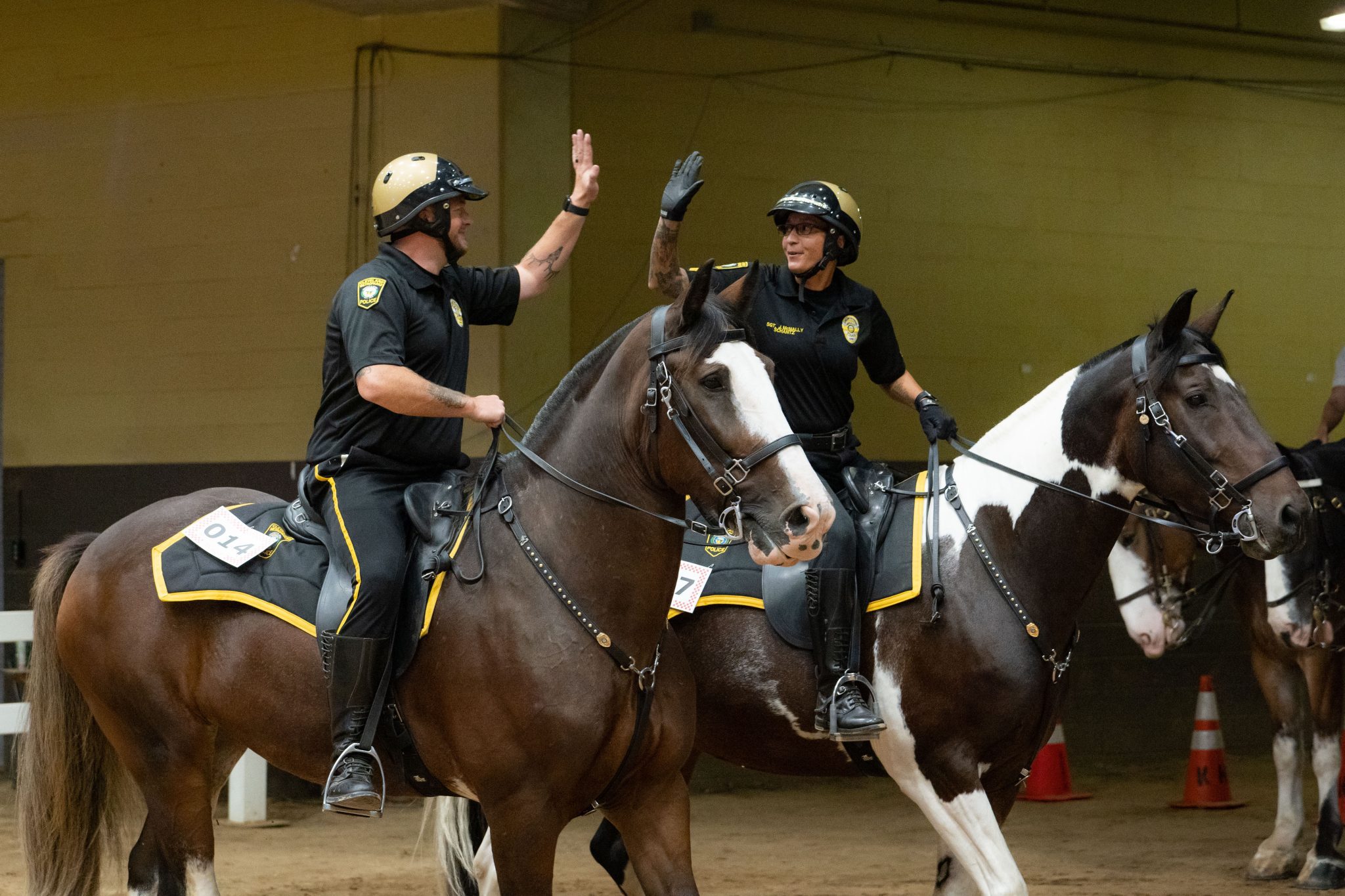 High Fives at the Mounted Police Colloquium