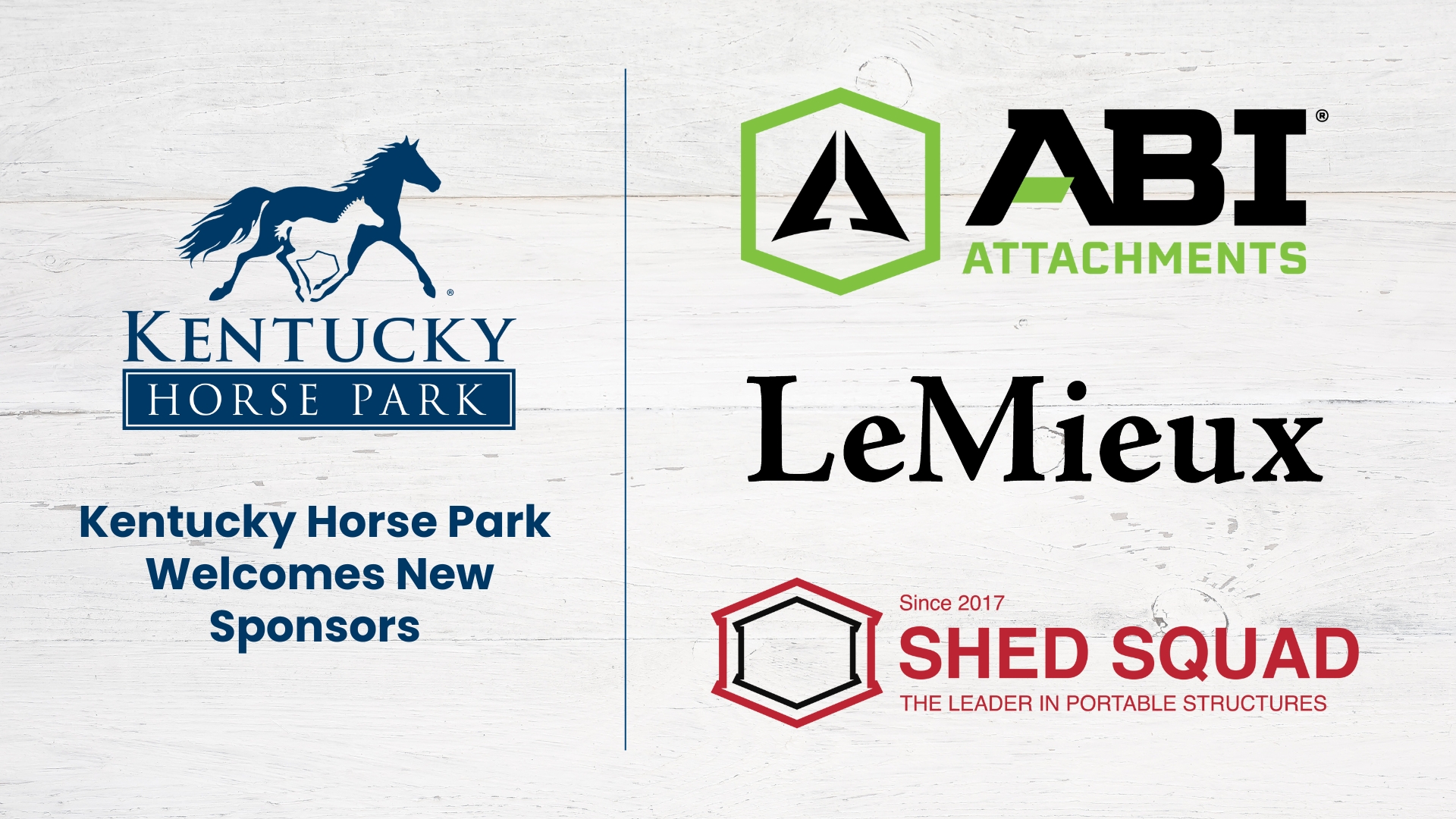 Kentucky Horse Park Welcomes New Sponsors